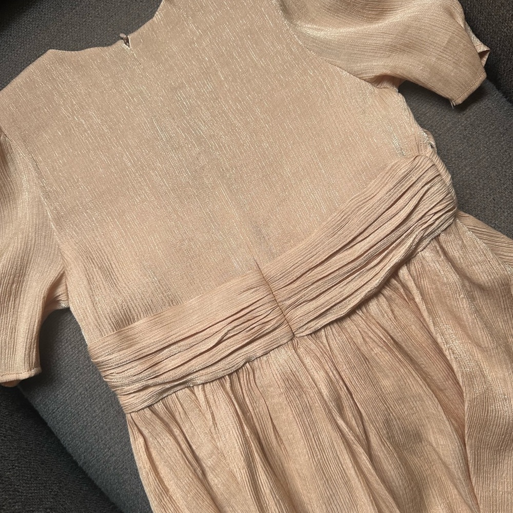 NoraLee Josephine Dress in Metallic Champagne - Picture 6 of 8